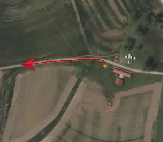 Drone navigation screenshot.